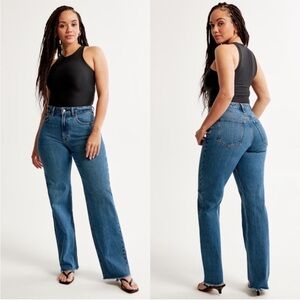Abercrombie and Fitch The 90’s Relaxed High Rise Jeans LONG